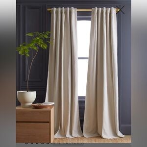 Quince Cotton Slub Room Darkening Curtains